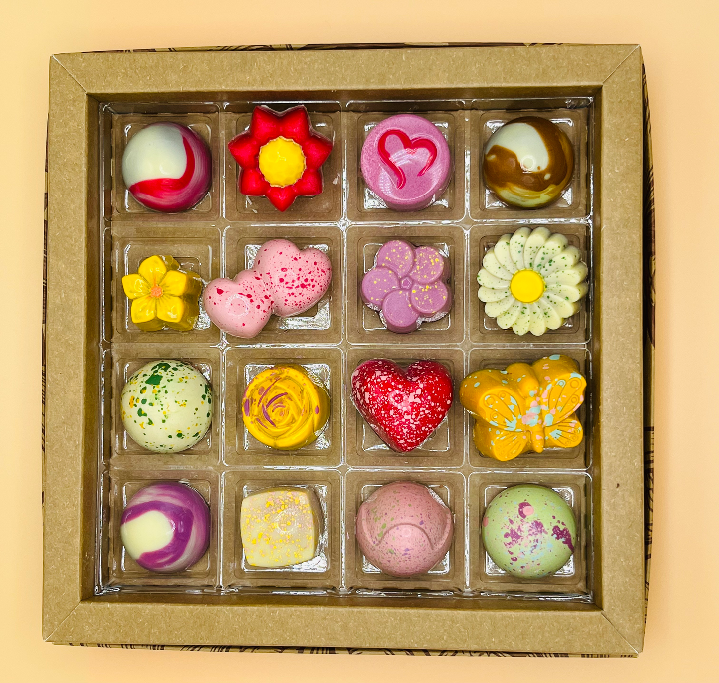 Mother's Day Artisanal Chocolate Bonbons, 16 piece
